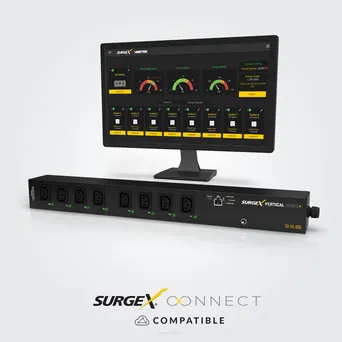 SurgeX SX-VS-108i Listwa zasilająca, bogata w funkcje konstrukcja i kontrolowane przez IP zarządzanie energią i analityką