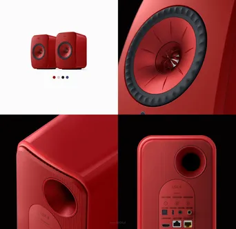 KEF LSX II Lava Red  high-gloss Bezprzewodowe głośniki HiFi